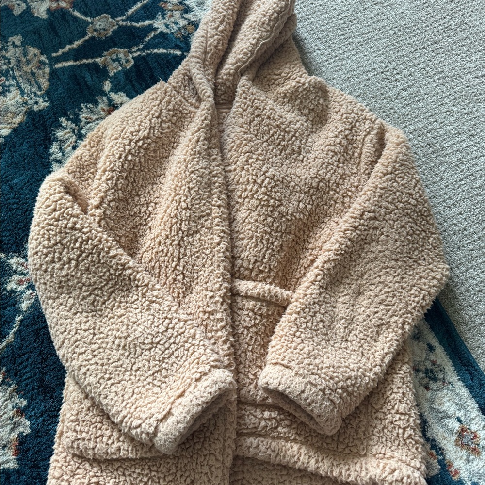 Hollister tan fur jacket